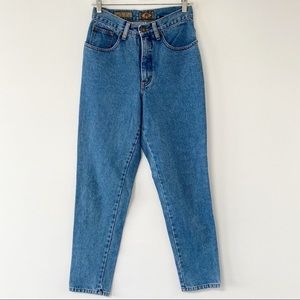 Express Vintage Blue Denim Mom Jeans US 7/8
